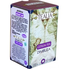 Tealia Ceylon Regional Tea - Dimbulla (20 Pyramid Tea Bags) 40g