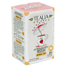 Tealia Strawberry Hibiscus Rosehip (Pyramid Infusion Bags) 40g